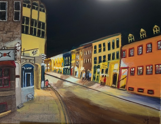 Une rue la nuit